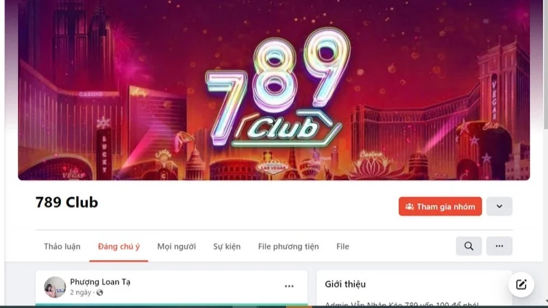 Liên hệ 789 Club qua Fanpage Facebook của sân chơi